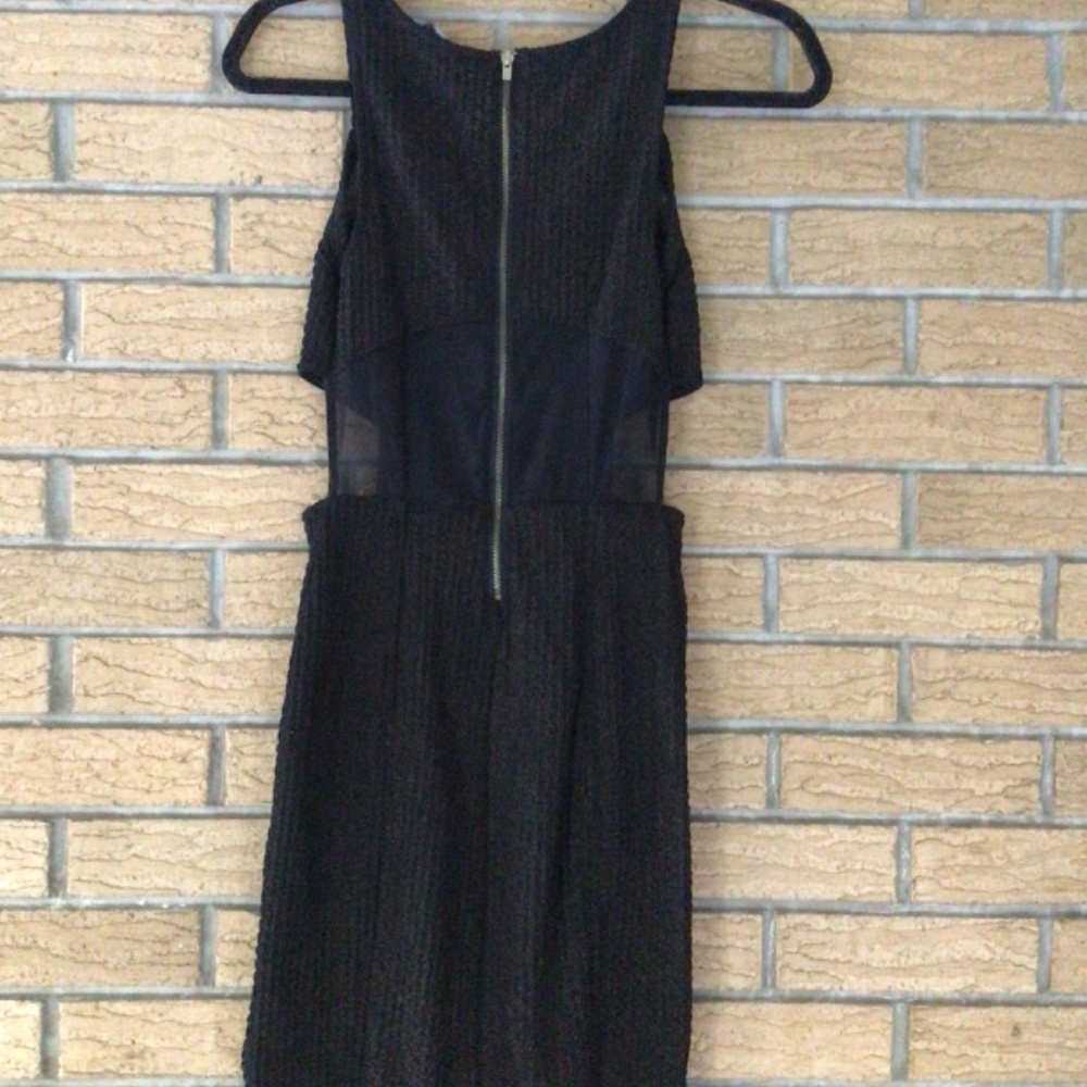 Black and gold glitter homecoming wedding party dress - Picture 5 of 6